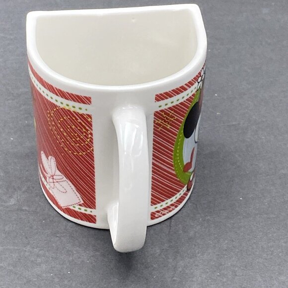 Disney Mugs Mickey And Minnie‎ Mouse Half Moon Set Of 2 Christmas 2011 - Picture 12 of 16